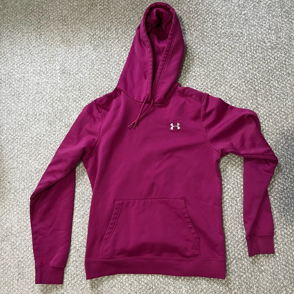 Pink Under Armor Hoodie (*small flaws)